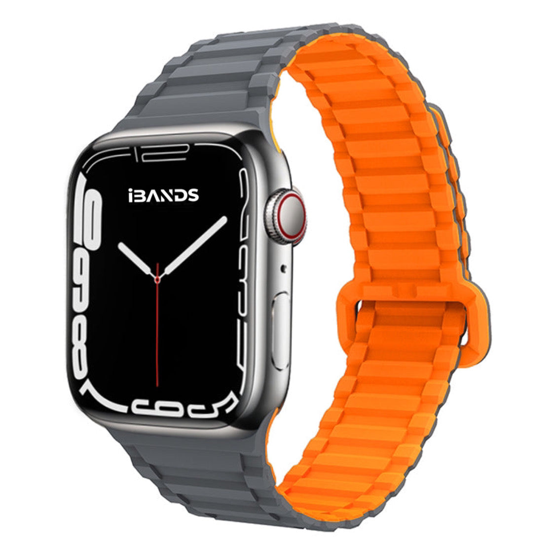 Magnetic Silicon Strap Ultra - Grey/Orange