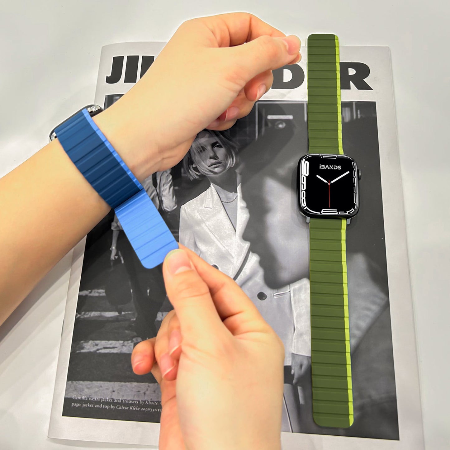 Magnetic Silicone Strap - Blue