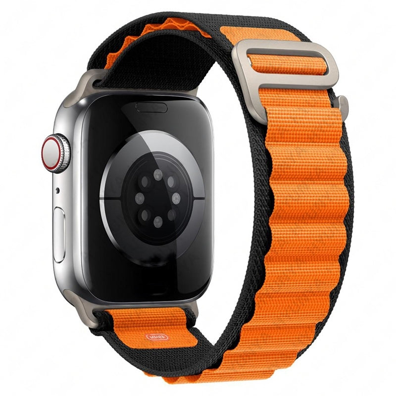 iBANDS™ Alpine Ring Sport Strap - Black/Orange